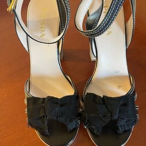 Prada Distressed Look Sandal like New!!